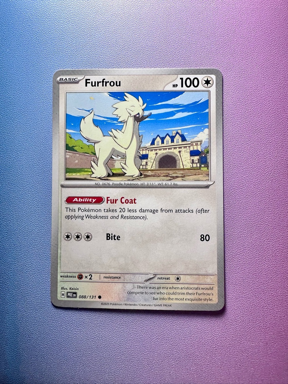 furfrou - 088/131 (common) — pokémon: prismatic evolutions